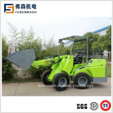 22kw Mini Front Wheel Loader with Function Implement (payload 800kg)